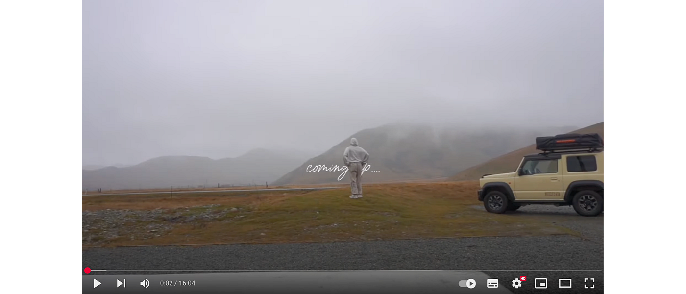 Karvey explores New Zealand in a Jimny