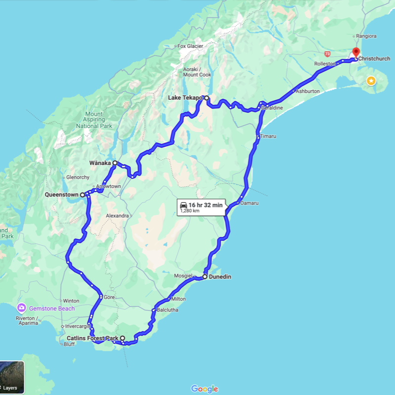 Sample Itinerary: 7 Days Camping Around the South Island